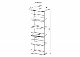 Шкаф "Асти" АШК 600.1