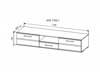 Тумба ТВ "Асти" АТМ 1700.1