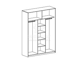 Шкаф-купе "Николь 3" венге