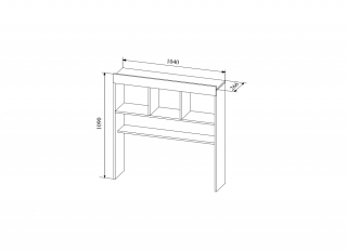 Надстройка над столом "Сканди" НД 1040.1