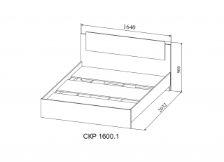 Кровать "Софи" СКР 1600.1