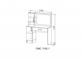 Туалетный стол "Софи" СМС 1100.1 
